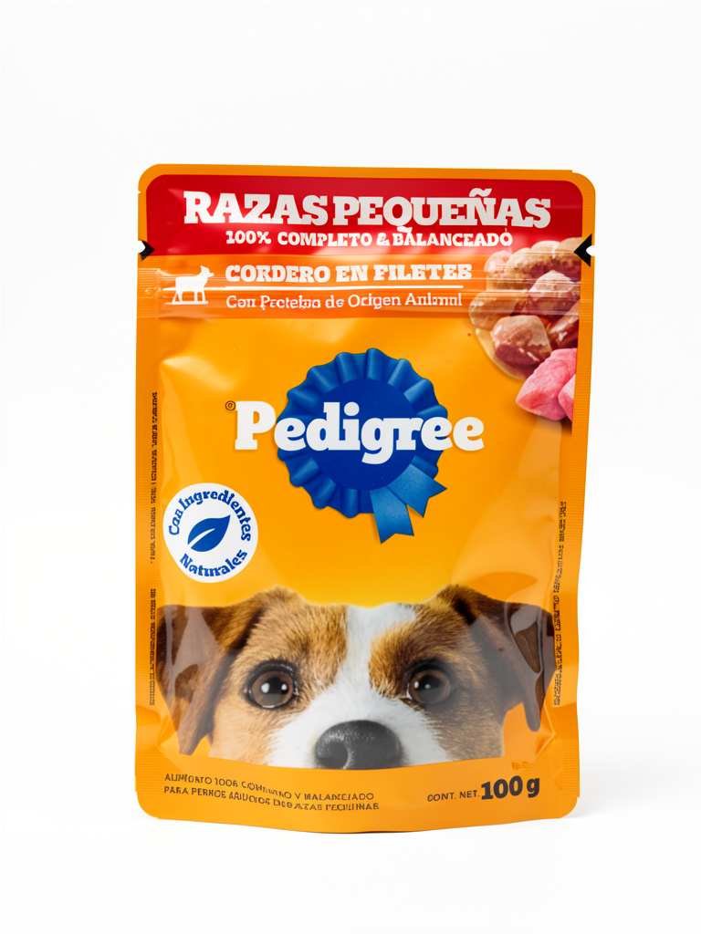 Pedigree razas pequeñas cordero 100g