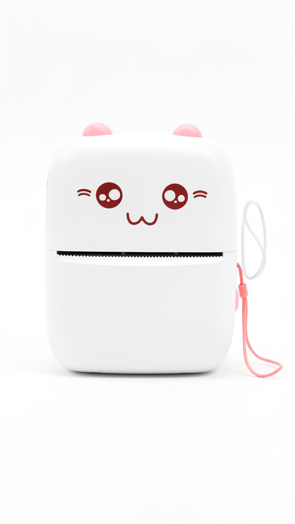 Mini impresora blanca kawaii