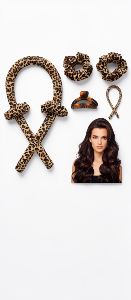 Rizador de pelo leopardo sin calor