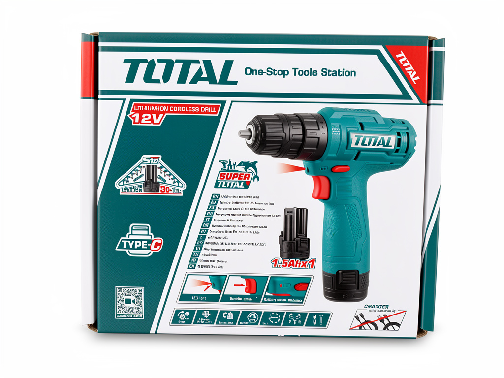 Taladro Inalámbrico Total 12V