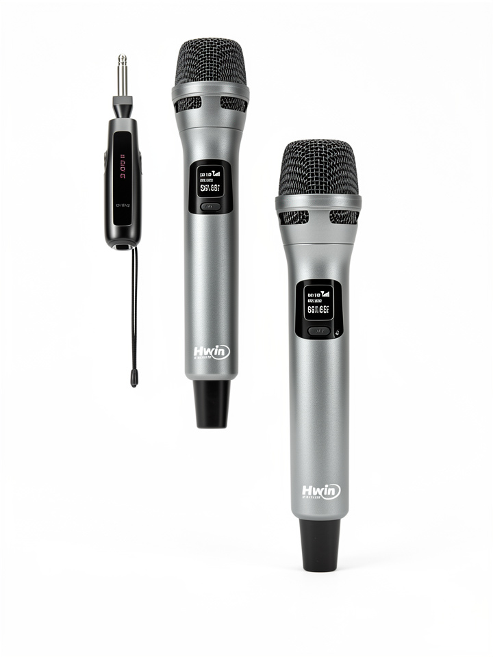 Micrófonos Inalámbricos Dual Hwin