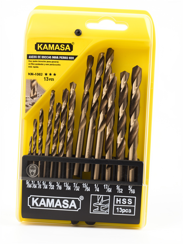 JUEGO DE BROCAS P/METAL 13 PCS KAMASA