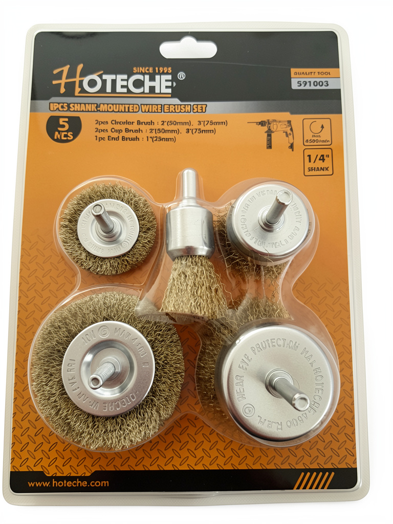 JUEGO DE CHASCOSAS P/TALADRO 5PCS HOTECHE