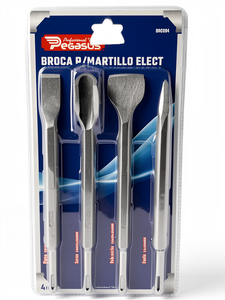 JUEGO DE BROCAS CINCEL PLUS 4 PCS PEGAZUS
