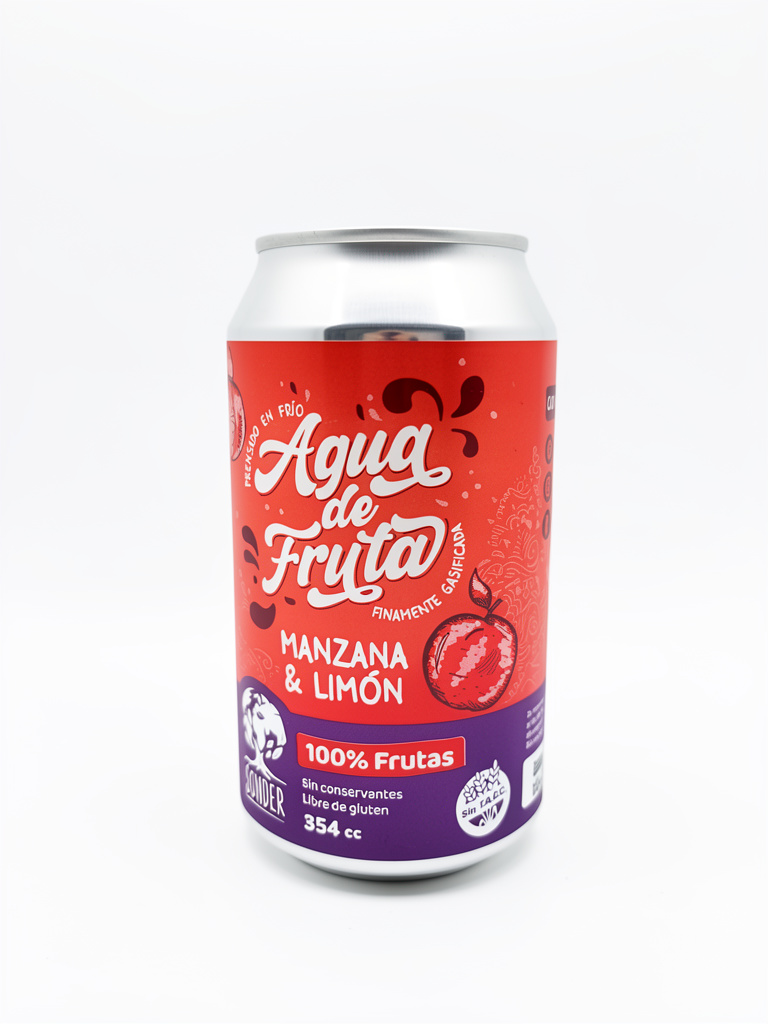 AGUA DE FRUTA DE MANZANA Y LIMON