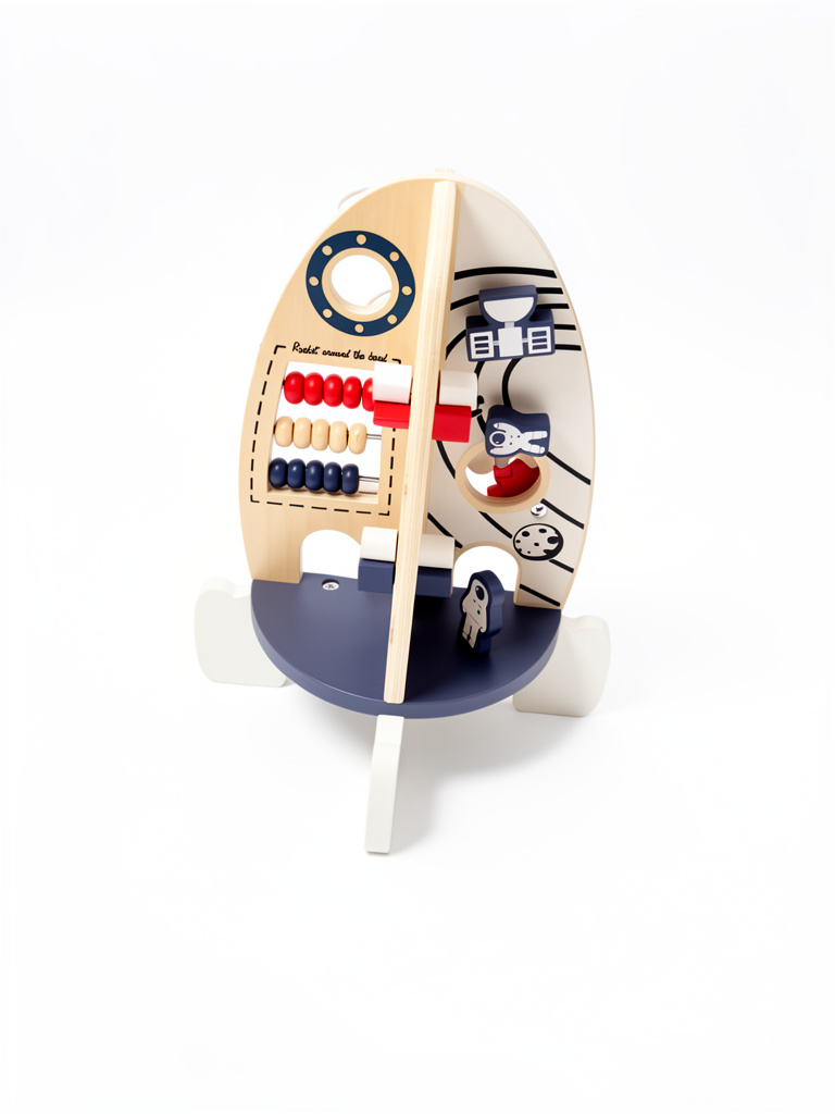 Tablero sensorial de madera para bebe