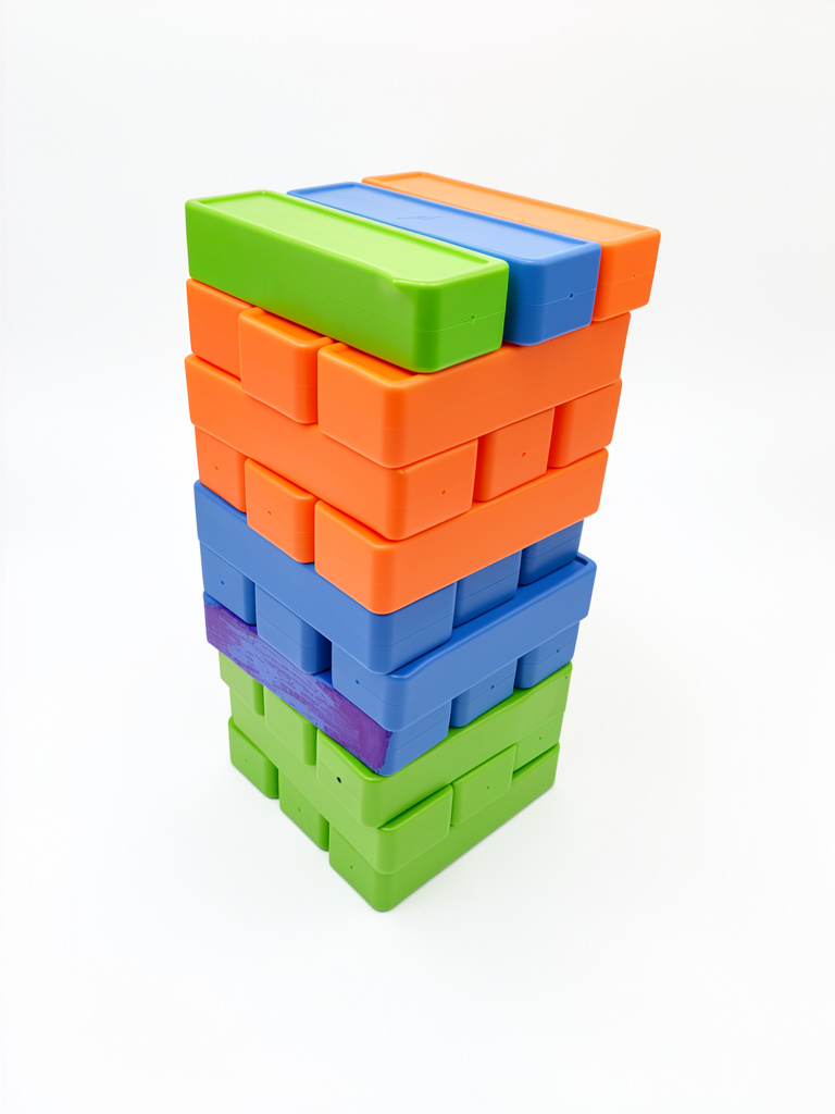 Jenga gigante de plástico