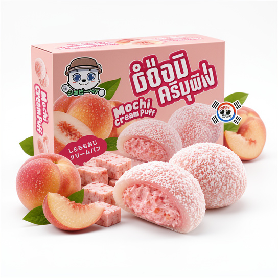 Mochi Cream Puff Durazno