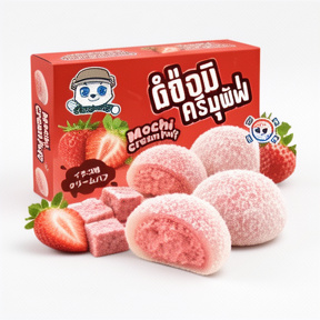 Mochi Cream Puff Fresa