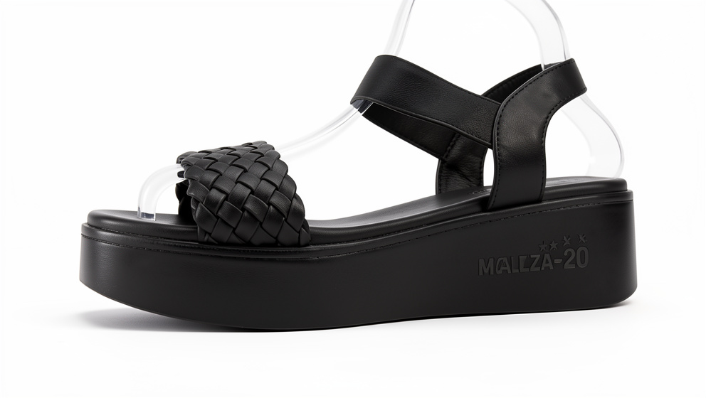 CALZA-20 NEGRO 2B TRENZADO