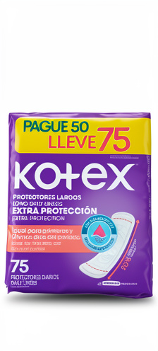 Protectores Largos Kotex (75u)