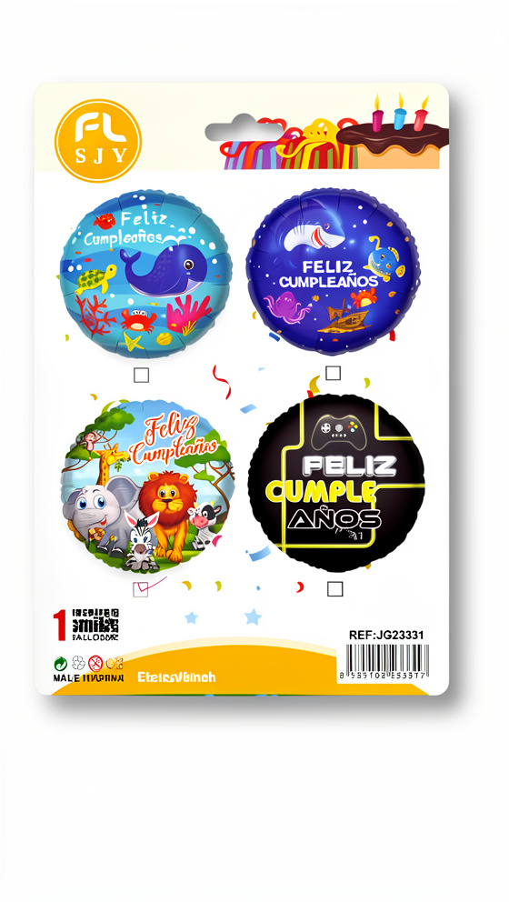 00034 - GLOBO FELIZ CUMPLEAÑOS 18" REF.JG23331