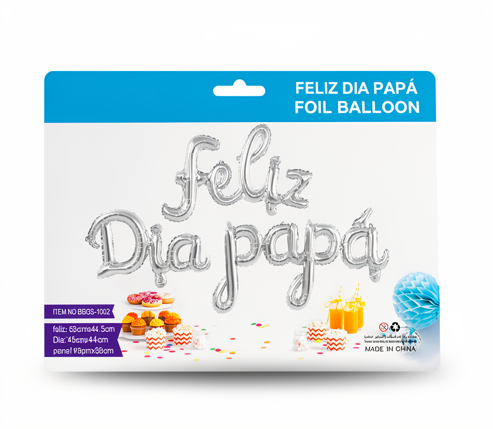 00030 -GLOBO METALIZADO FELIZ DIA PAPA REF. BBGS-1002