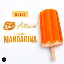 HELADO ARTESANAL DE MANDARINA