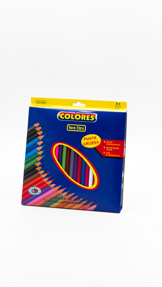 LAPICES DE COLOR NEW ELITE (24 PZS). FVN