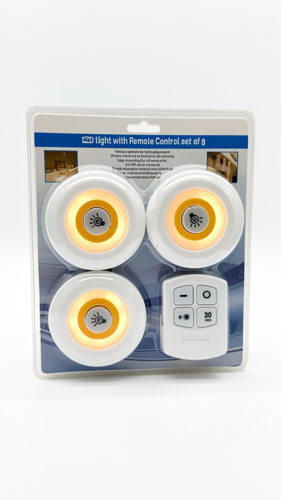 CONJUNTO DE 3 LUCES LED CON COTROL REMOTO COLOR BLANCO CALIDO NO INCLUYE BATERIA
