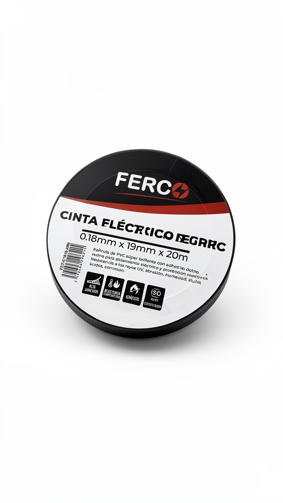 TEIPE FERCO NEGRO 3/4" x 20 MTS.*