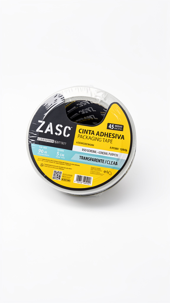 CINTA PARA EMBALAR 45mm X 100Yds TRANSPARENT. ZASC*