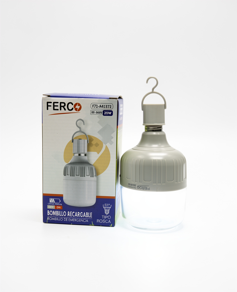 BOMBILLO AHORRADOR RECARGABLE LED KING HAT 25W