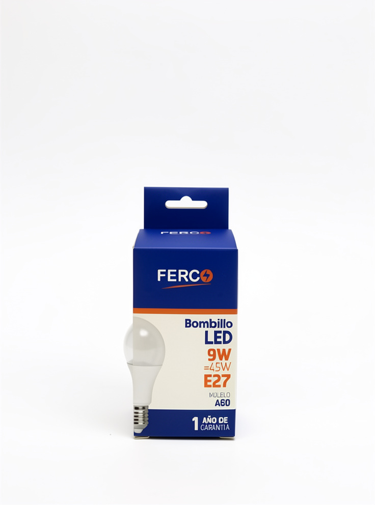 BOMBILLO AHORRADOR LED BULBO 9 W