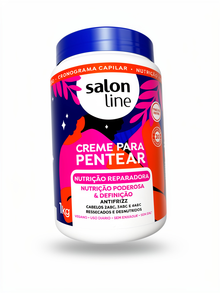 Salón Line crema para peinar - Azul