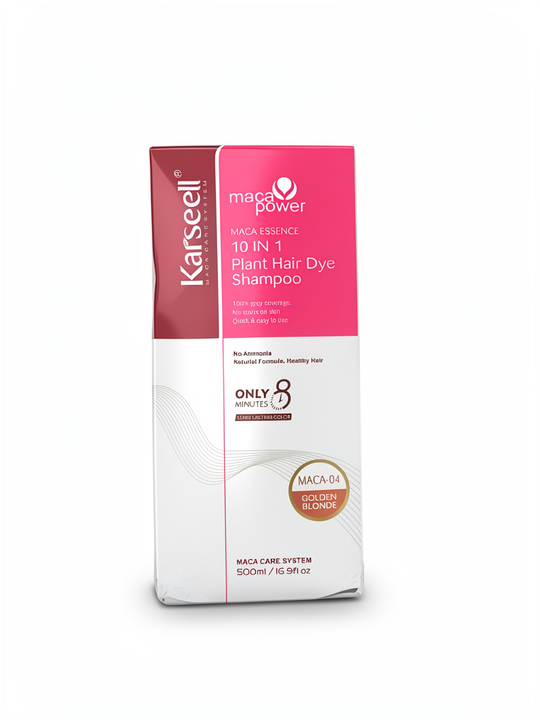 Shampoo cubre cana Karseell Rubio, Negro y Gris