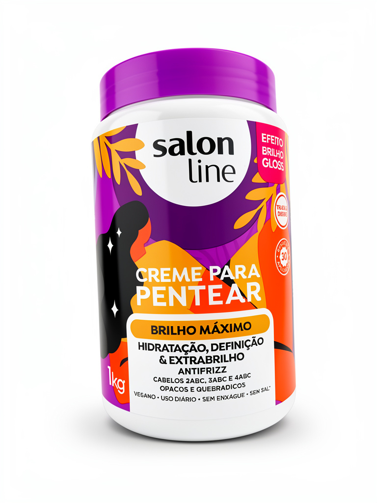 Salón Line Crema para peinar Lila