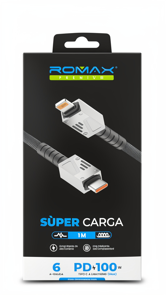 CABLE ROMAX TCD0764 IPHONE-TC