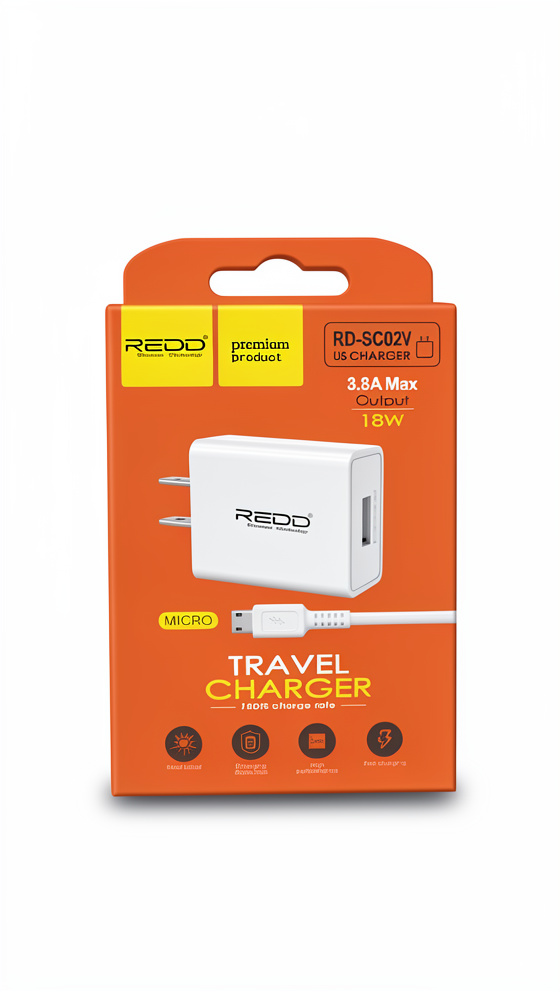 CARGADOR REDD RD-SC02V V8
