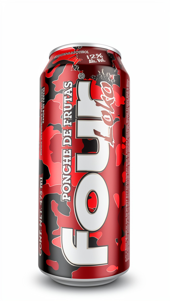 LICOR FOUR LOKO PONCHE DE FRUTAS