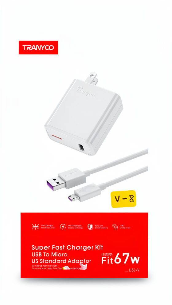 CARGADOR TRANYCO US2-V 67W V8