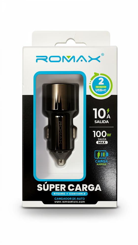 CARGADOR ROMAX AUTO TC C0570