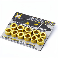 KIT TORNILLO CON WASHAS DORADO 10 UNIDADES
