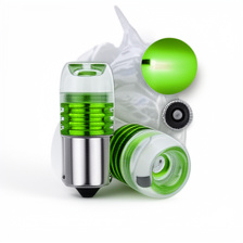KIT BOMBILLAS DE 1 CONTACTO COLOR VERDE, BASE DE METAL FUNCION FLASH