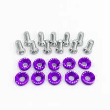 KIT DE 10 TORNILLOS CON WASHAS MORADAS