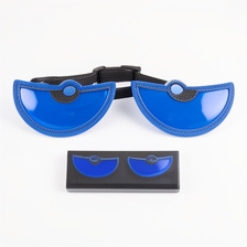 KIT OJOS DECORATIVOS MEDIA LUNA AZUL FUNCION FLASH