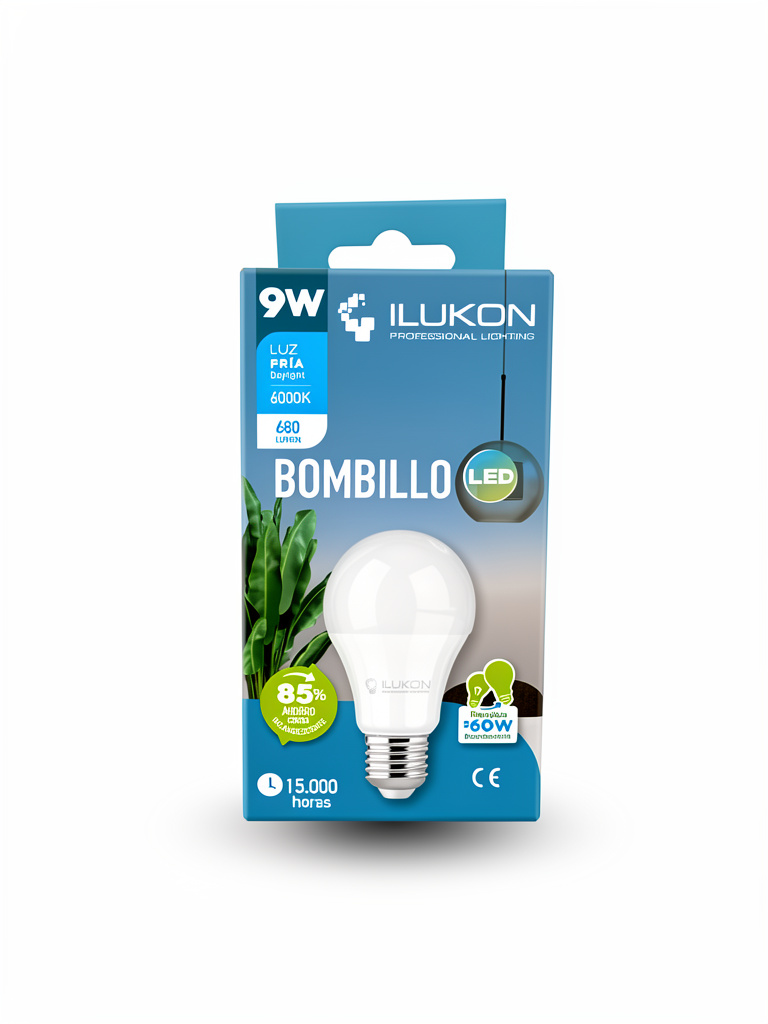 foco led 9w illucon