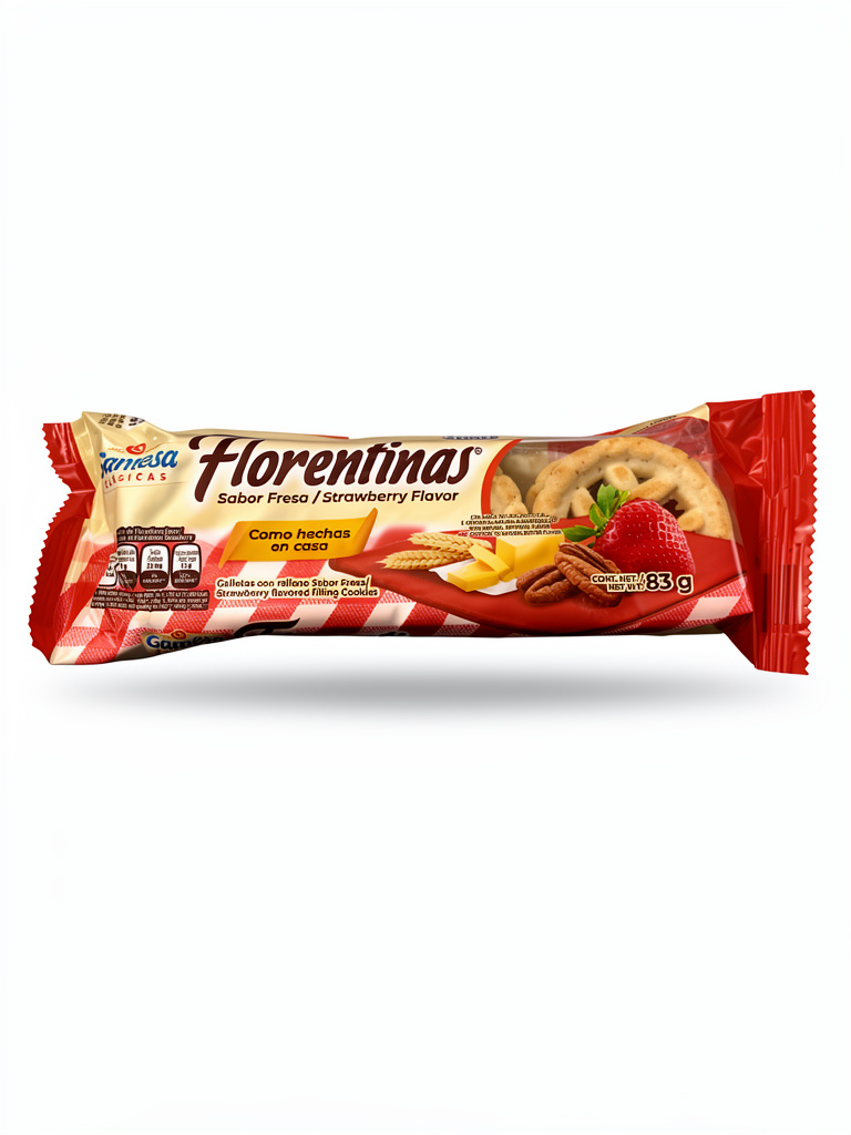 Galleta florentina fresa