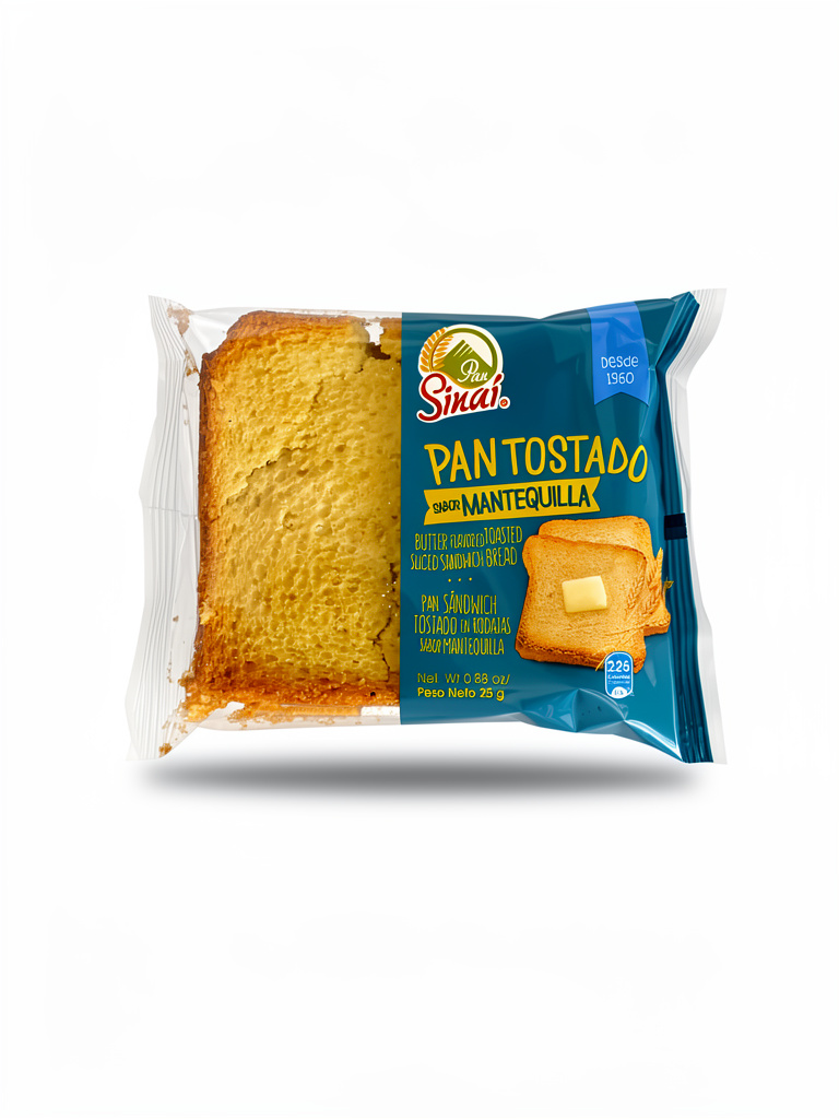 Pan tostado mantequilla sinai