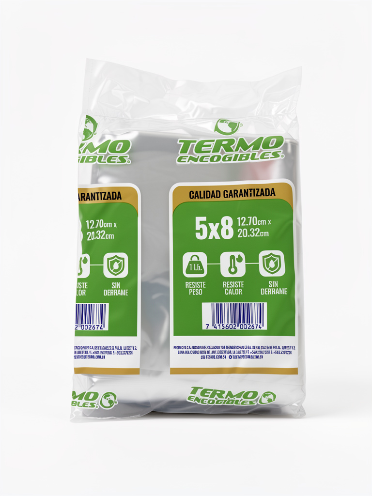 Bolsa 1lb termo 5x8 100u