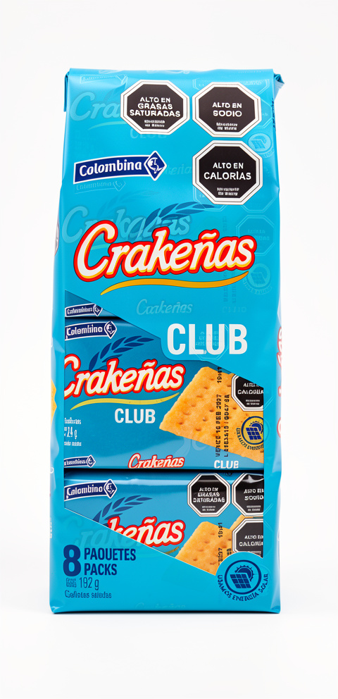 GALLETAS CRAKEÑAS CLUB INDIVIDUAL 8X24X25GR