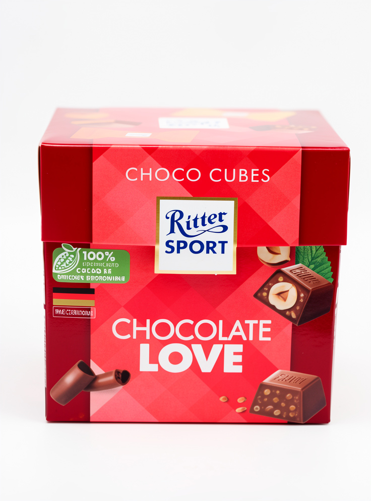 BOMBON RITTER CHOC-LOVE 176 GR X 8 (T.ROJA)