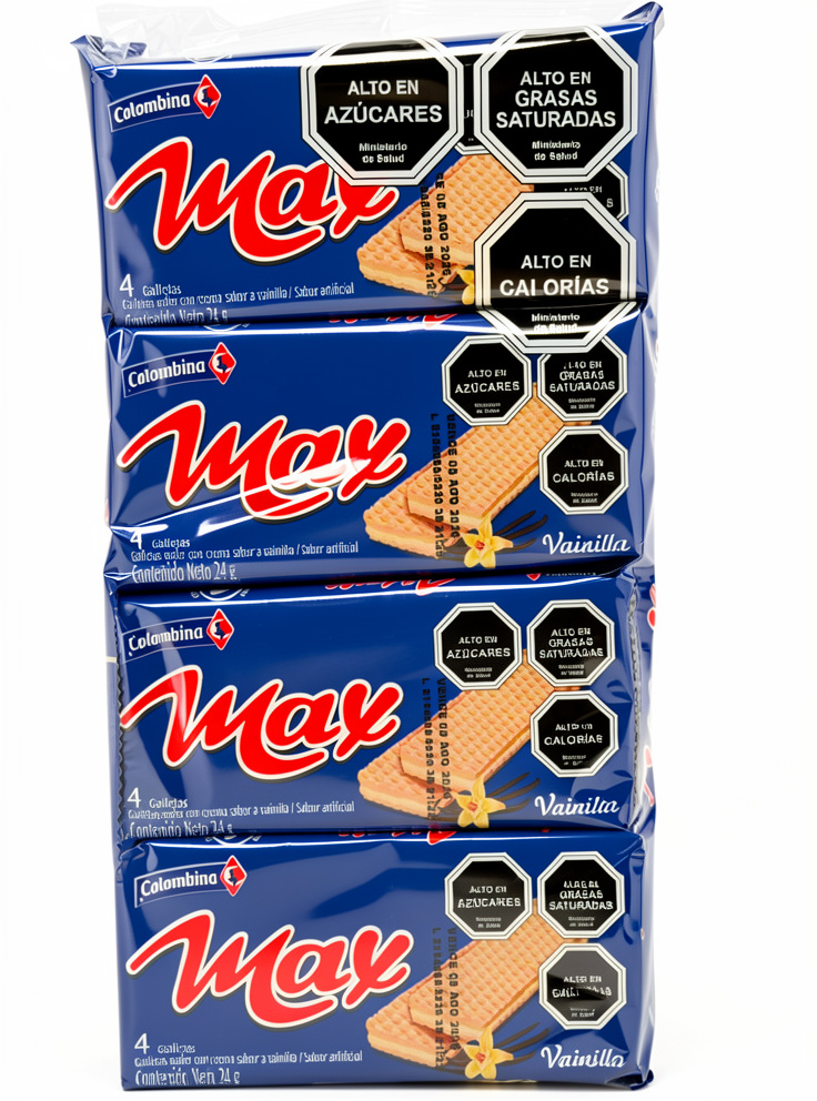 GALLETAS WAFER MAX VAINILLA 24X8X24GR