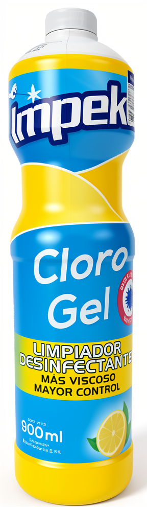 CLORO GEL IMPEKE LIMON 900ML X 10