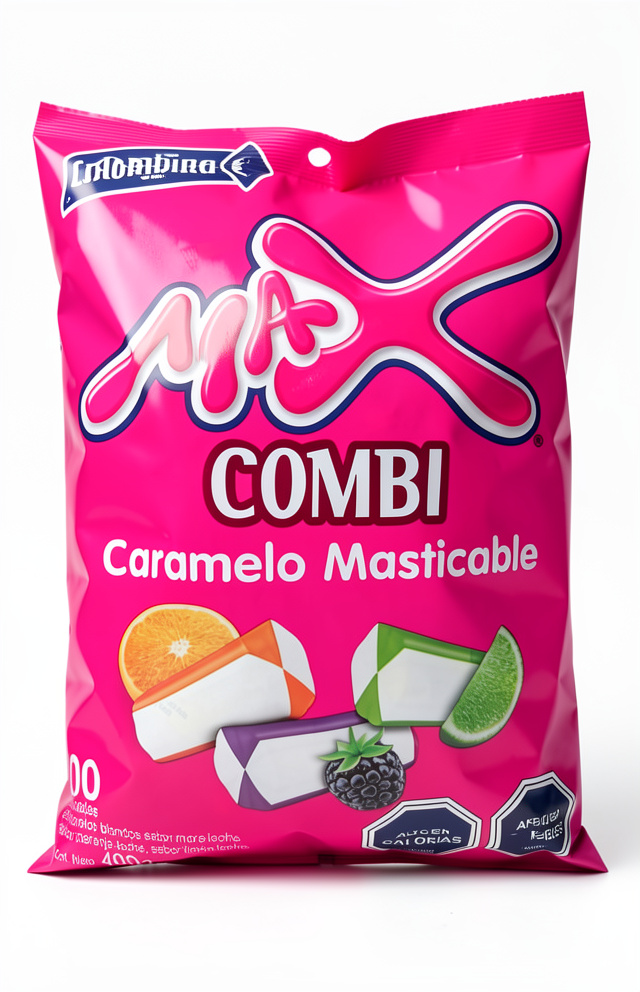 CARAMELOS MAX COMBIX100 CHILE 16 BOLSA (12146)