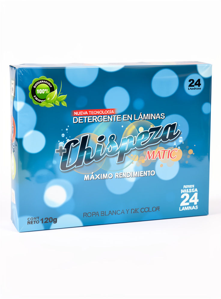 DETERGENTE EN LAMINAS CHISPEZA MATIC 24 LAMINAS