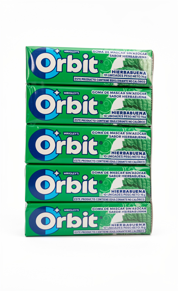 CHICLE ORBIT HIERBA BUENA 15X1UNI
