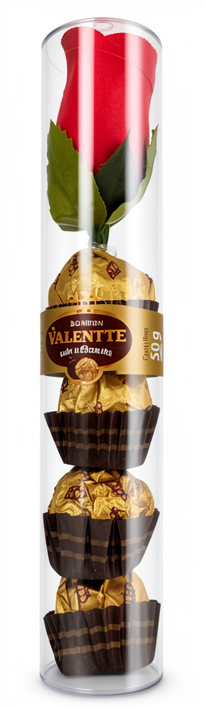 BOMBON VALENTTE FLOR TUBO T-4 (48X50GR)