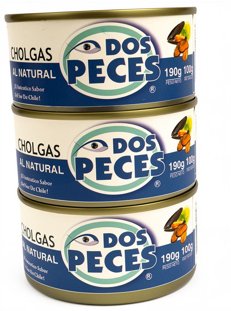 CHOLGA AL NATURAL DOS PECES 48X190GR