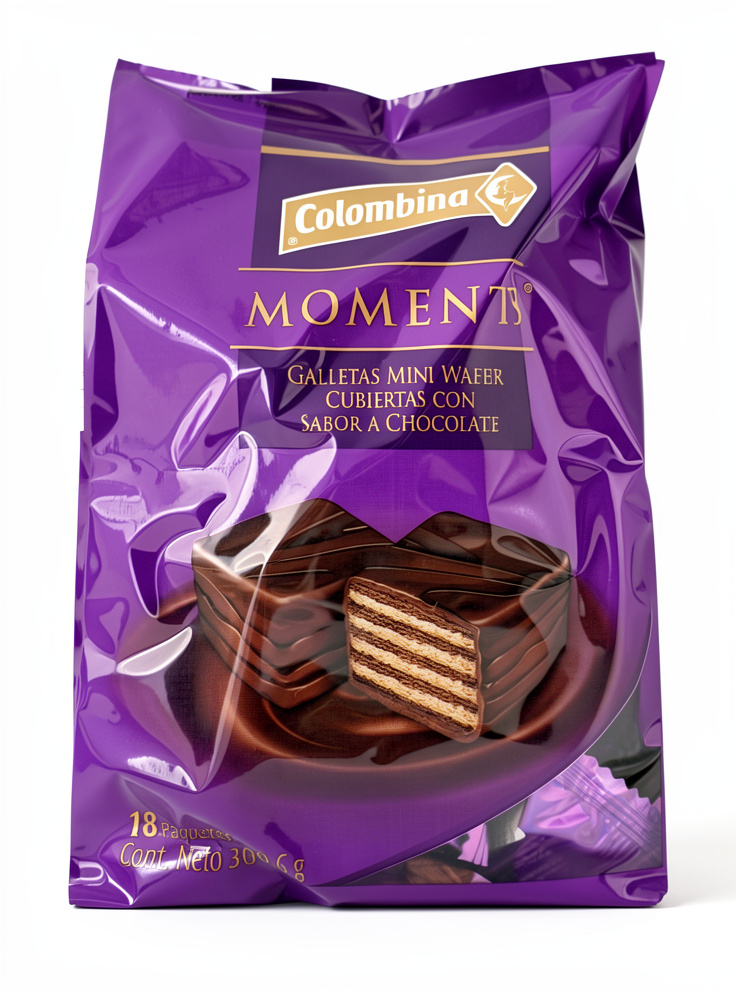GALLETA MOMENTS CUBIERTA CHOC 18X310G MORADA